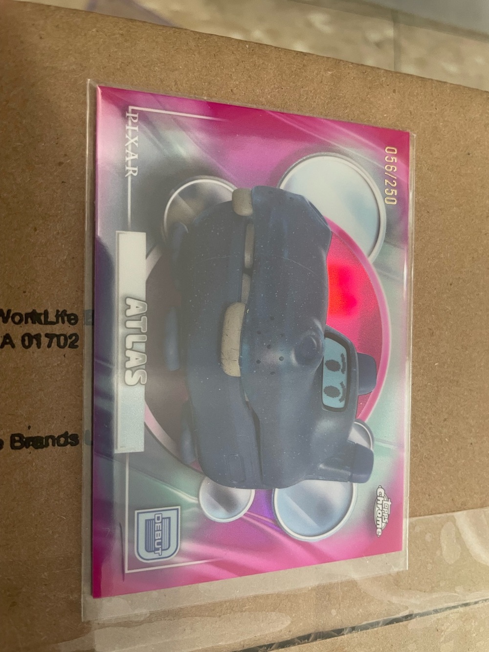 Pixar Atlas Topps Chrome Debut Trading Card 056/250